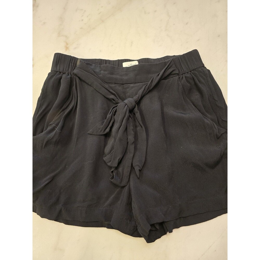 Aritzia Wilfred Tie Waist Dress Shorts Size Medium Viscose Blend 3in Inseam